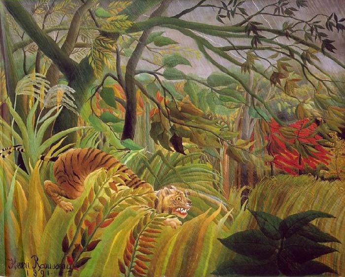 Henri Rousseau Surprise Spain oil painting art